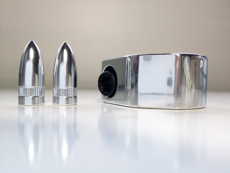 Missile valve caps and seat clamp