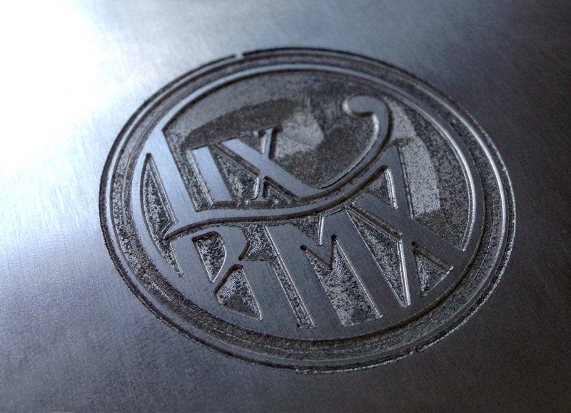 RAWR custom head tube badge 1