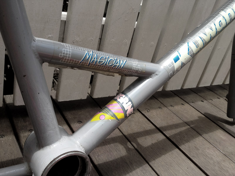 1987 Kuwahara Magician Pro frameset in survivor condition