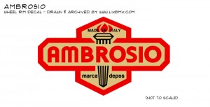 Ambrosio wheel rim decal