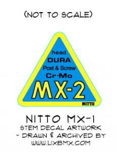 Nitto MX-2 decal