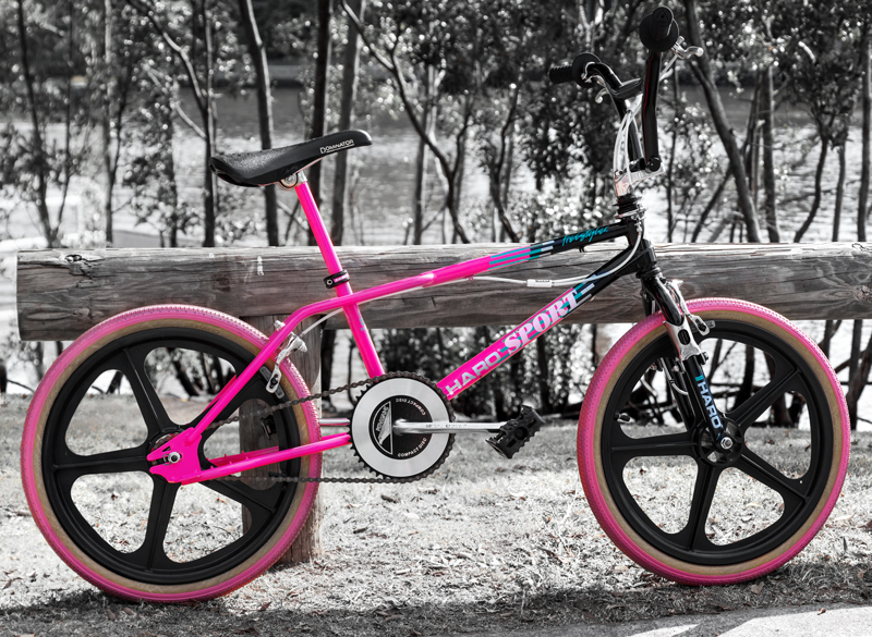 Ross aka Risole's 1988.5 pink and black Haro Sport