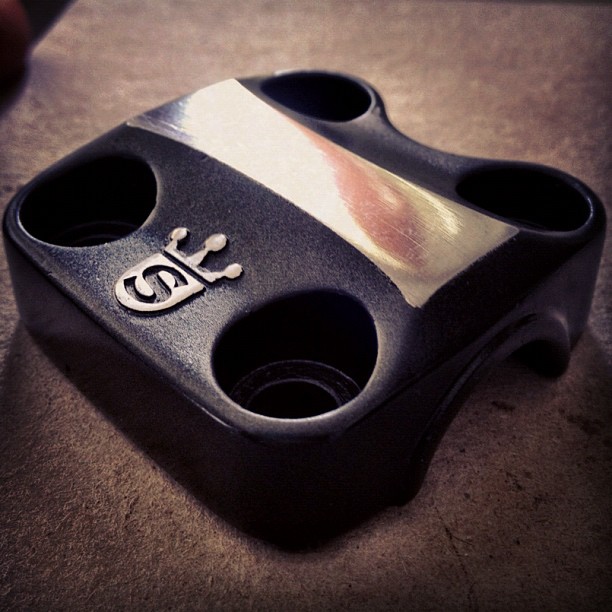 Sugino Diamond Back stem top plate after polishing and refinishing