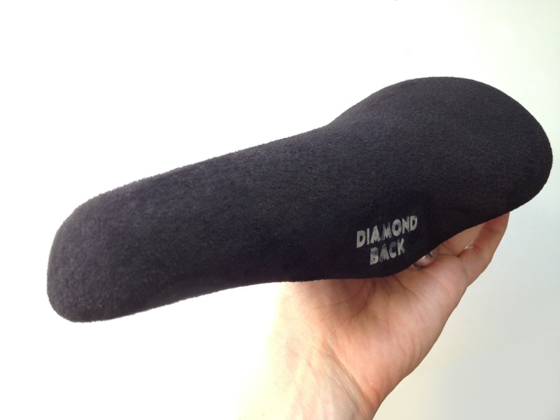 Finished re-covered seat on bike — step 41