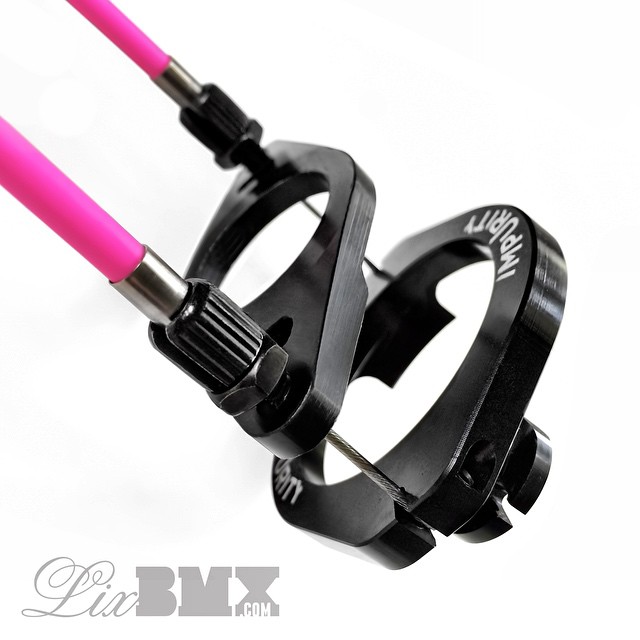 Impurity Bikes GST-K gyro with custom neon pink cables