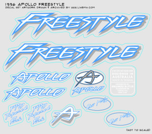 1996 Apollo Freestyle Decals