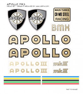 Apollo Mk3 Decal set