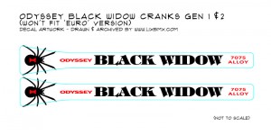 Black Widow Crank Decals