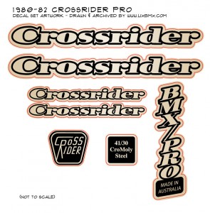 1980-82 Crossrider Pro decals