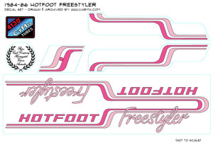 Hotfoot Freestyler decalset 