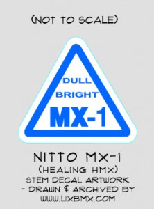 Nitto MX-1 decalset