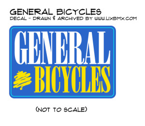 General Bicycles BMX sticker