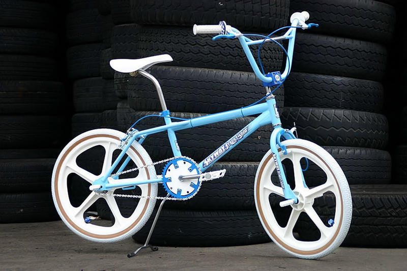 baby blue bmx bike