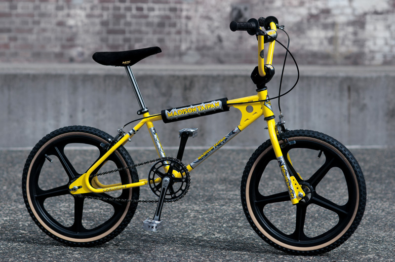 yellow bmx seat