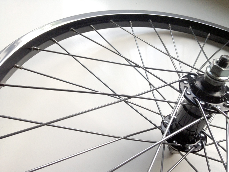 Alex BMX Rims black with polished shiny sides