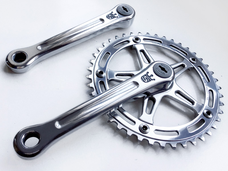 Polished Sugino Mighty Cranks