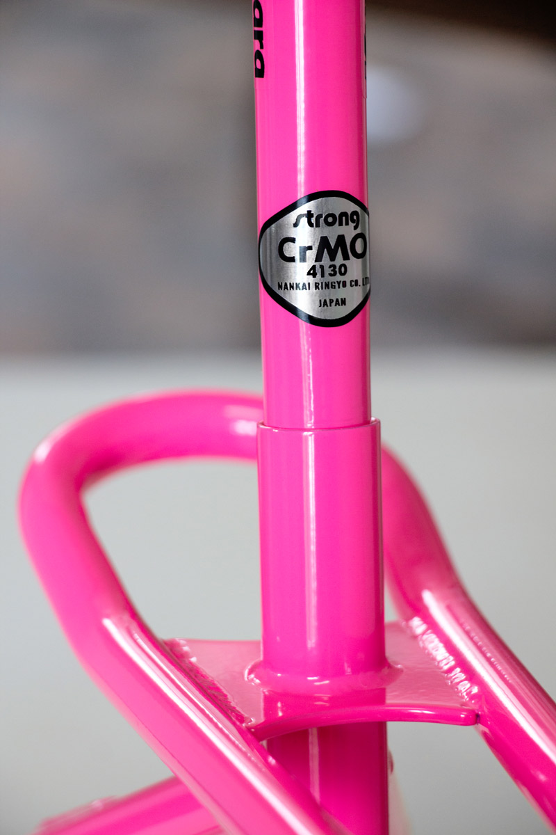 1987 Kuwahara Magician Pro neon pink powder coat and custom decals