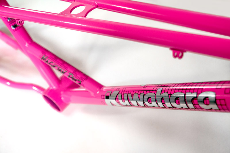 1987 Kuwahara Magician Pro neon pink powder coat and custom decals