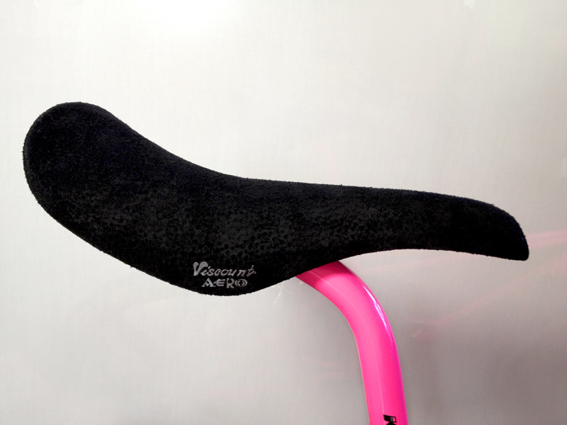 Viscount Aero black suede seat