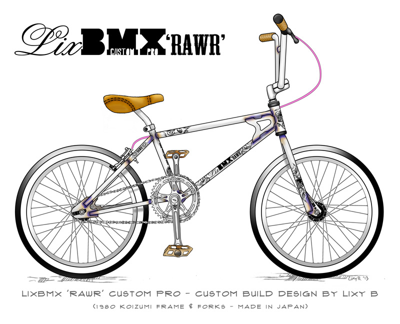 LixBMX RAWR Custom Pro (Koizumi Cobra Pro) Build Sketch