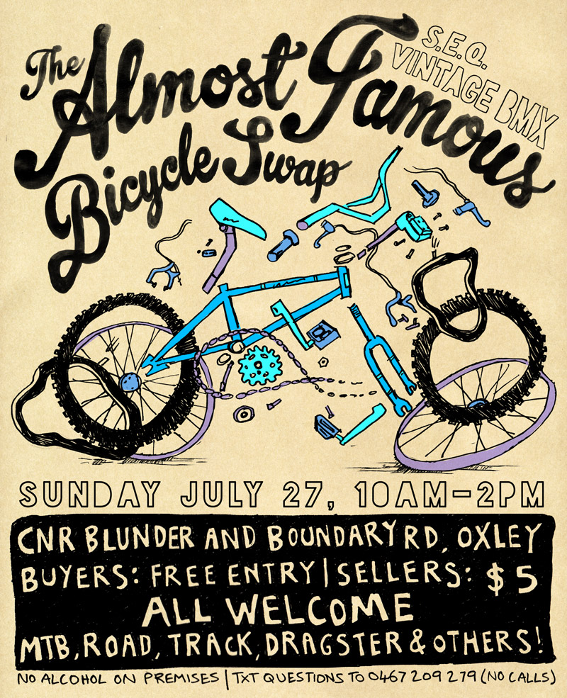 2014 SEQ Almost Famous BMX Bicycle Swap July 27